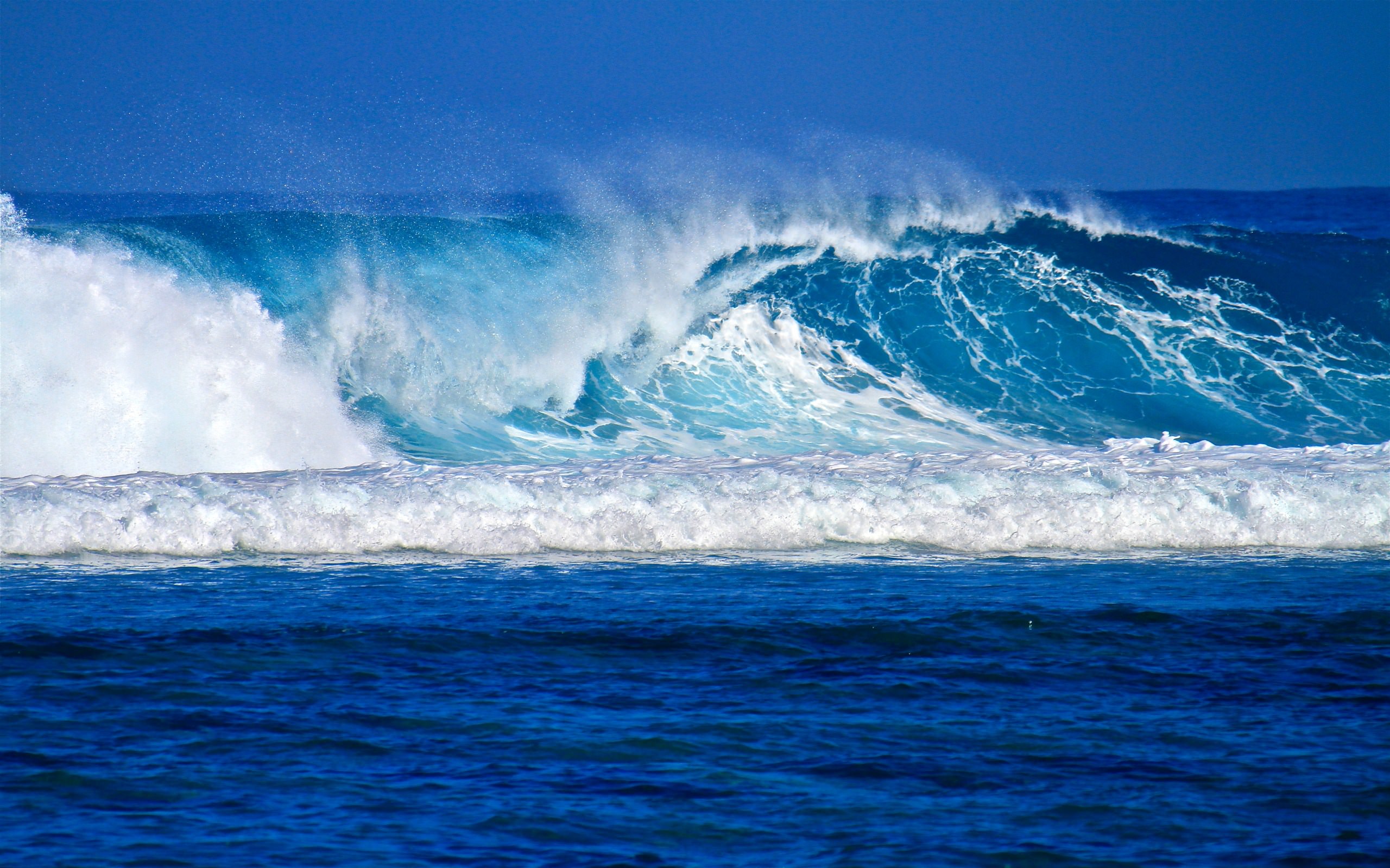 Mers et oceans et plages Blue wave...