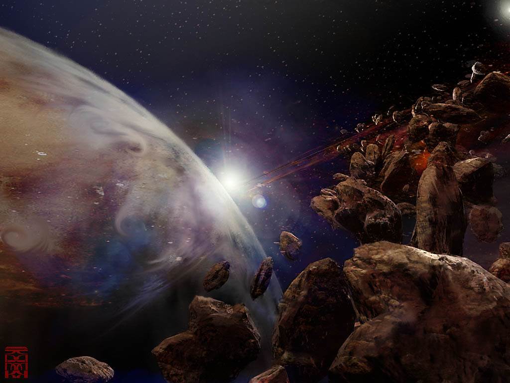Espace et Univers Asteroids field