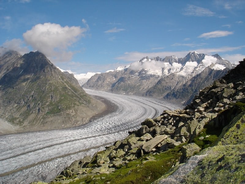 Montagnes Glacier d'Aletsch / Suisse