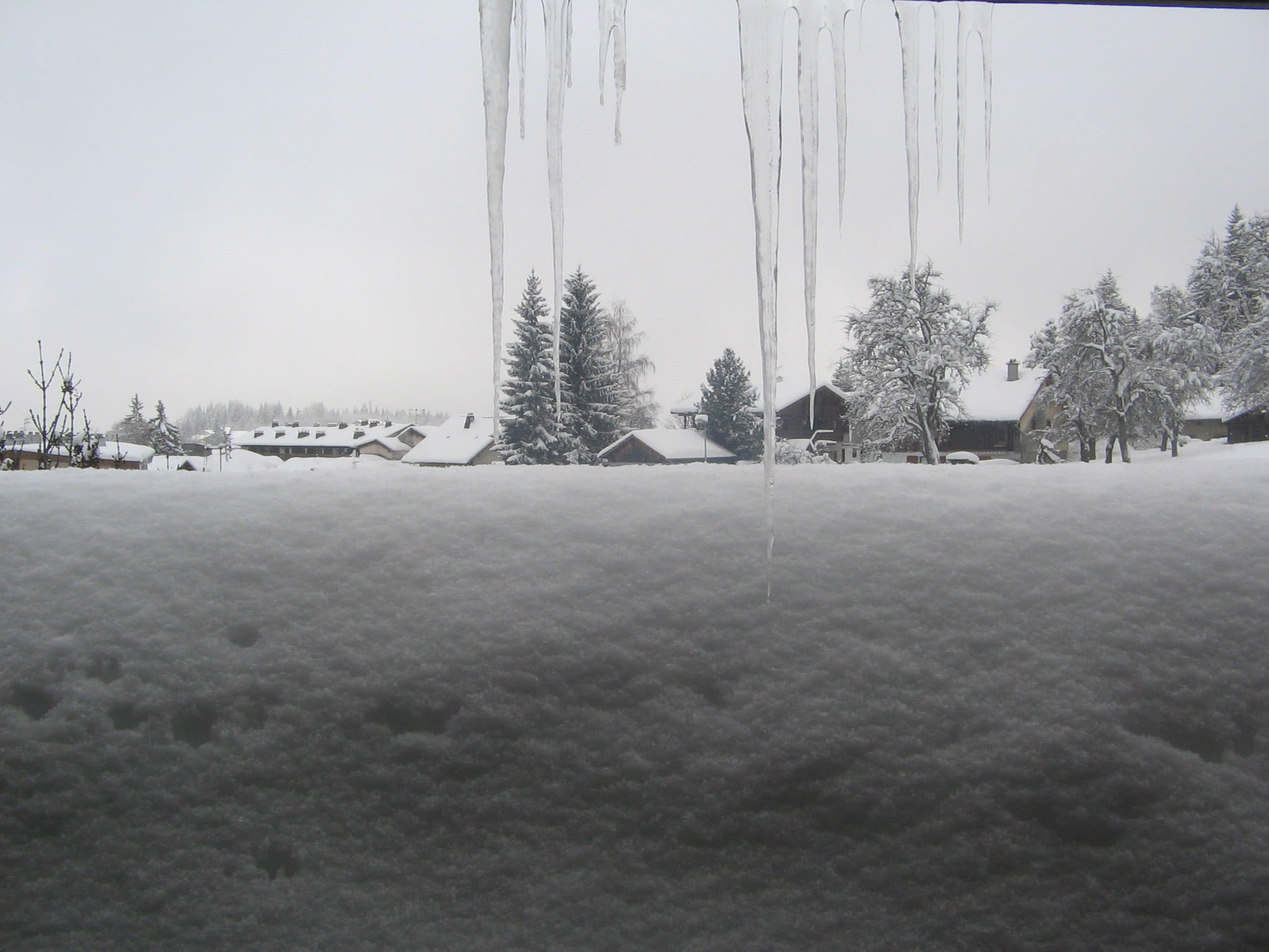 Saison hivernale Vue de mon appartement