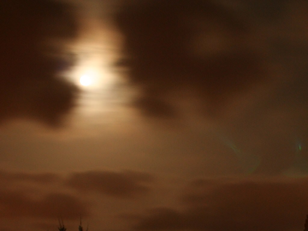 Ciel et Nuages la lune