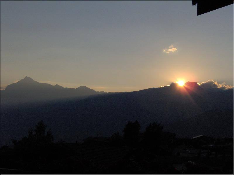 Couchers et levers de Soleil Couché de Soleil dans les Alpes