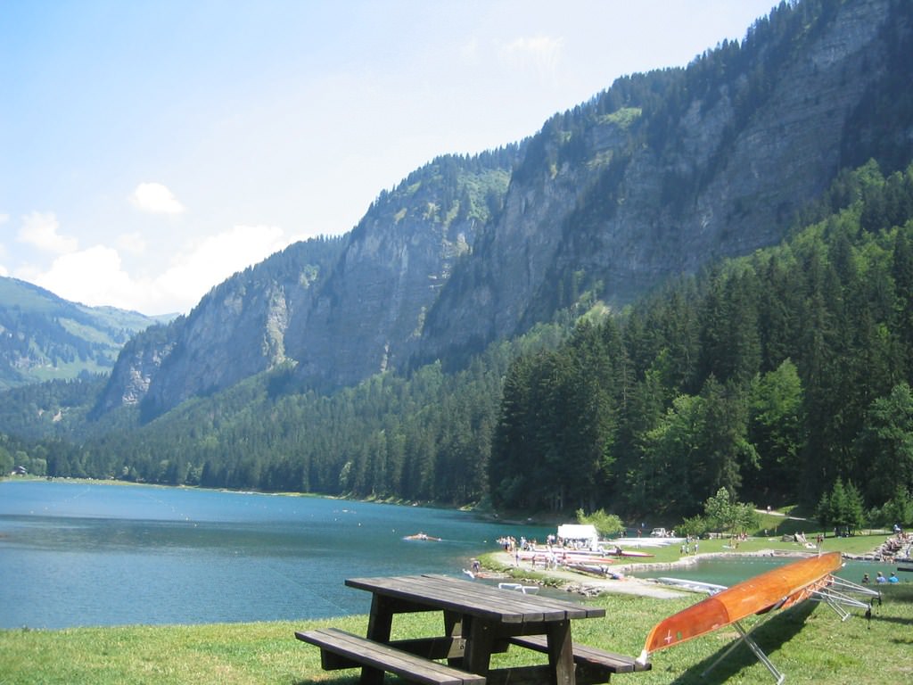 Couchers et levers de Soleil Le lac de Montriond