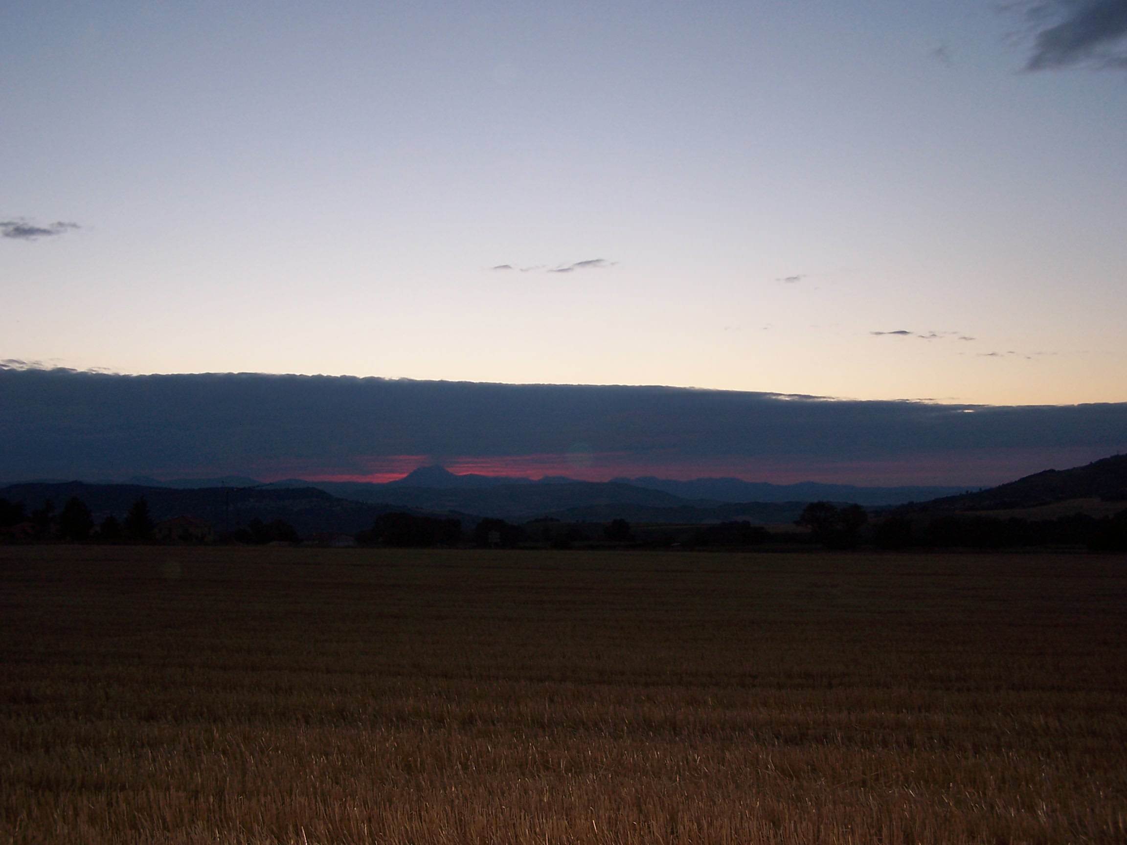 Couchers et levers de Soleil Auvergne