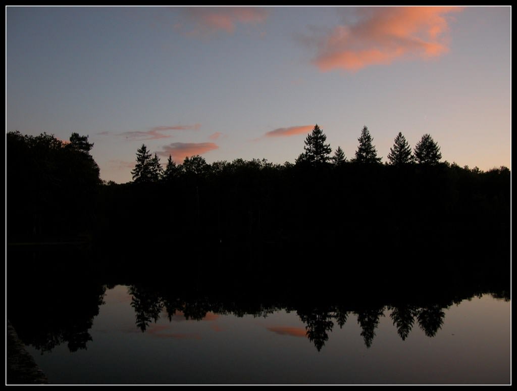 Lacs et Etangs La nuit tombe...