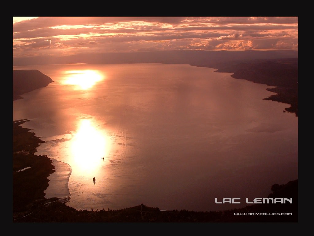 Couchers et levers de Soleil leman