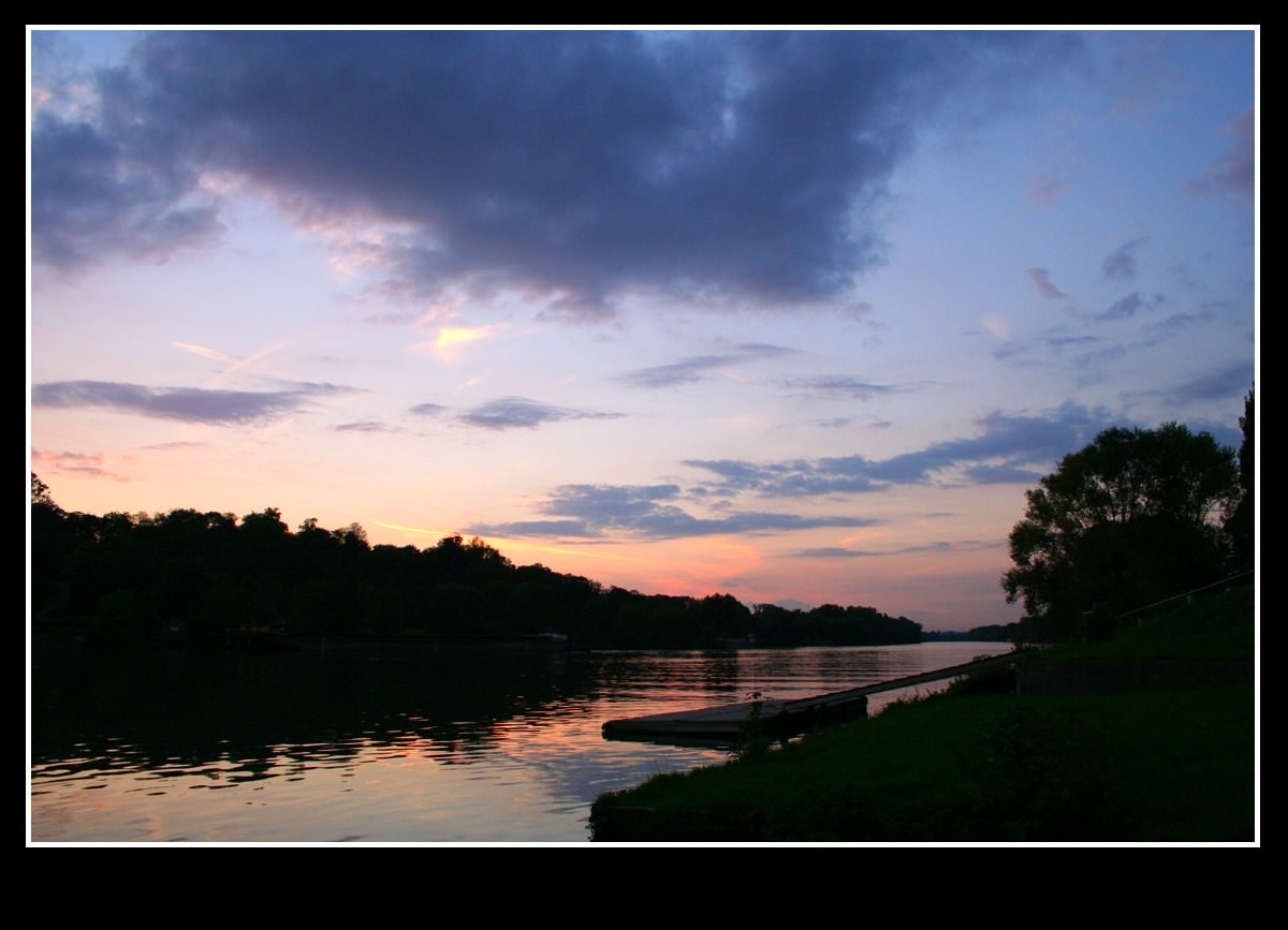 Couchers et levers de Soleil Embarcadère au soir