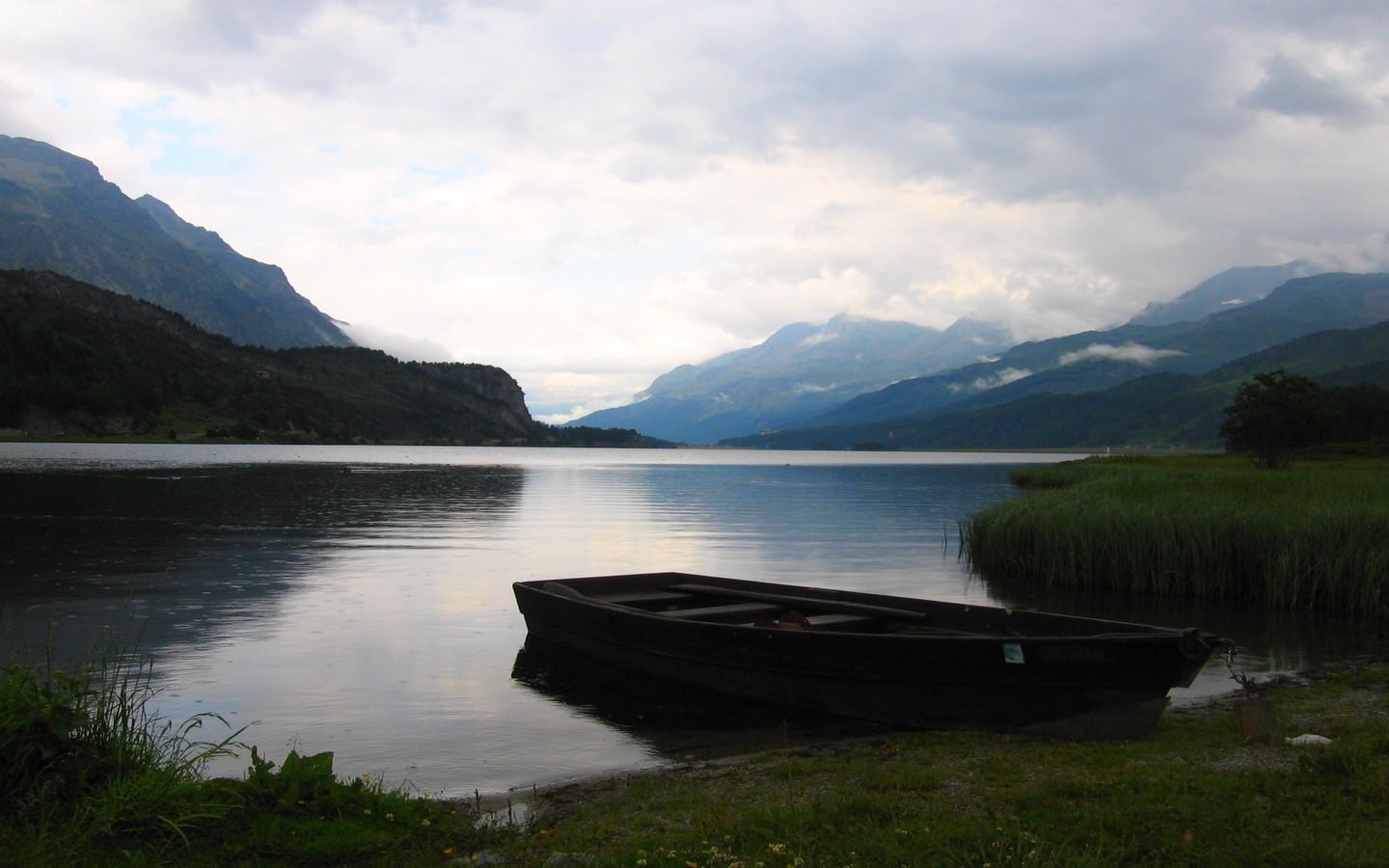 Couchers et levers de Soleil lac de Sils - Suisse